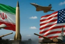 U.S. military aircraft conducting airstrikes over Iran as tensions escalate following reported attacks near Qeshm Island and Abadan.